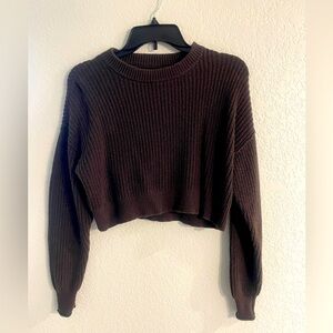 Aeropostale woman’s brown cropped sweater size XS